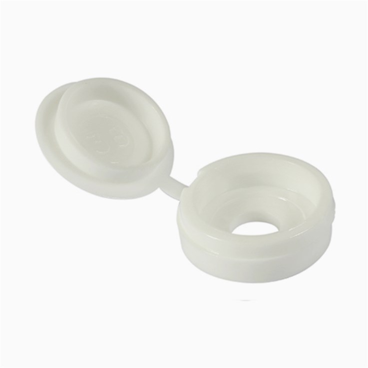 Hinged Screw Caps Small White (Pk 100)